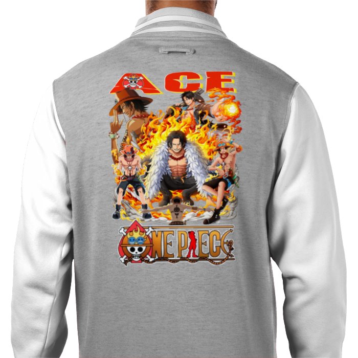 One Piece - Ace Theme 3 Varsity Jacket