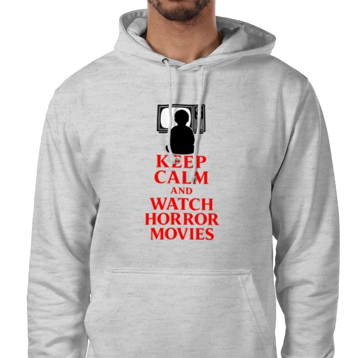 Keep Calm And Watch Horror Movies Pocket Hoodie