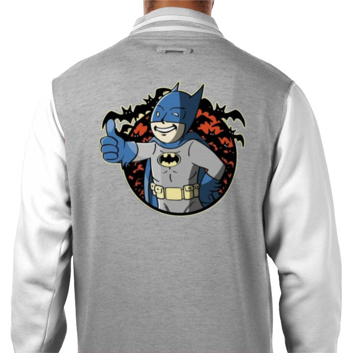 Fallout & Batman - Thumbs Up Varsity Jacket