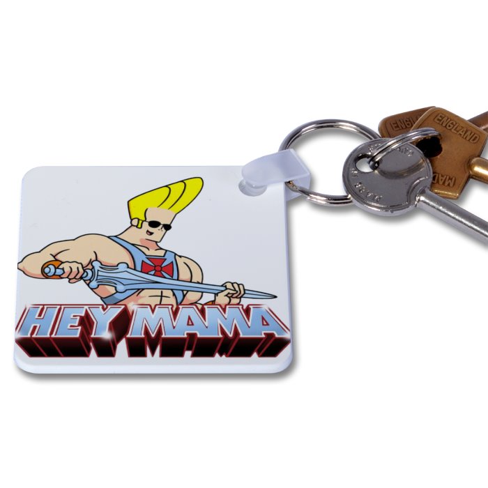 Johnny Bravo x He-Man - Hey Mama Keyring