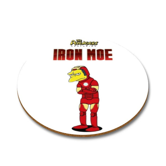The Simpsons x Iron Man - Iron Moe Round Coasters