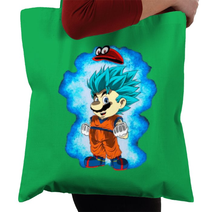 Dragonball Z & Super Mario Bro's - Saiyan Bro's Tote Bag