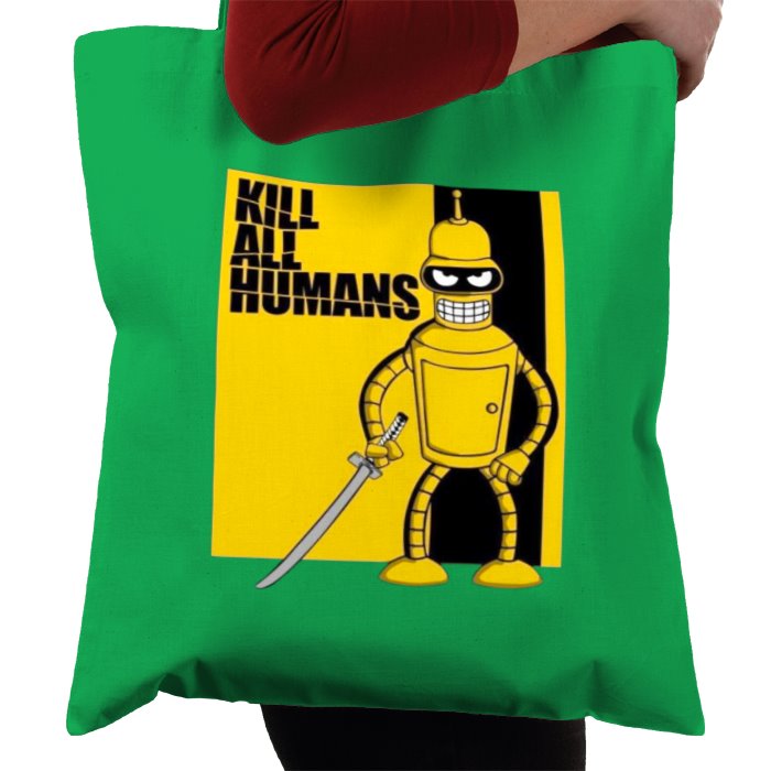Futurama x Kill Bill - Kill All Humans Theme Tote Bag