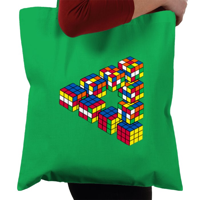 Rubik's Theme Tote Bag