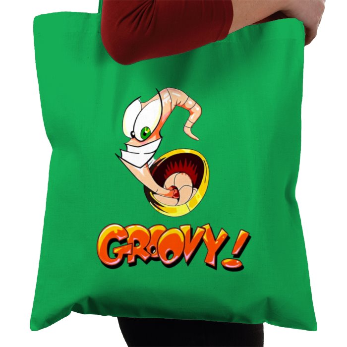 Earth Worm Jim - Groovy Tote Bag