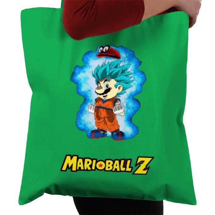 Super Mario Bro's x Dragonball Z - Super Saiyan Mario Tote Bag