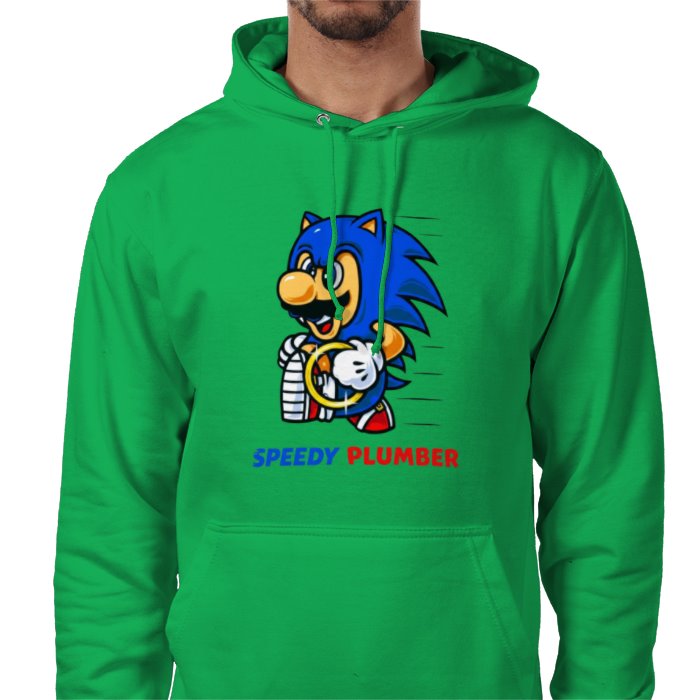 Super Mario x Sonic - Speedy Plumber Value Hoodie