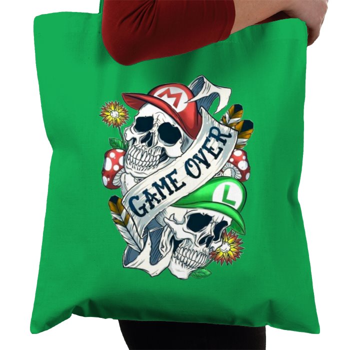 Super Mario Bro's - Game Over Tattoo Tote Bag