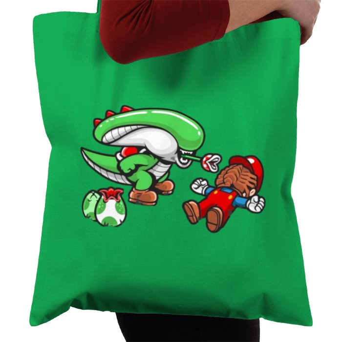 Super Mario Bro's & Alien - Xenomorph Bro's Tote Bag