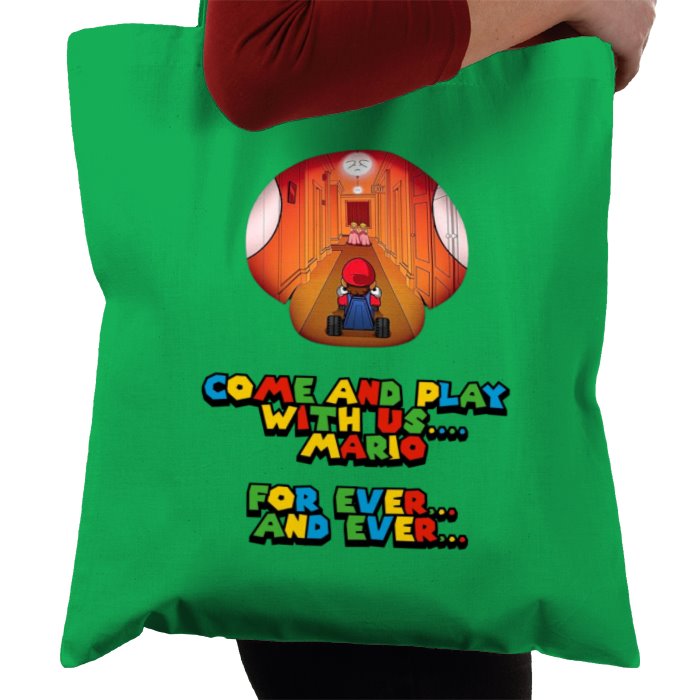 Super Mario Bro's x The Shining - Come Play With Us Mario Tote Bag