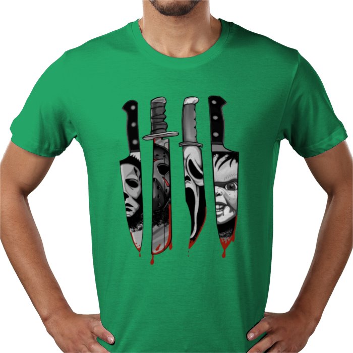 Horror Knifes Theme T Shirt