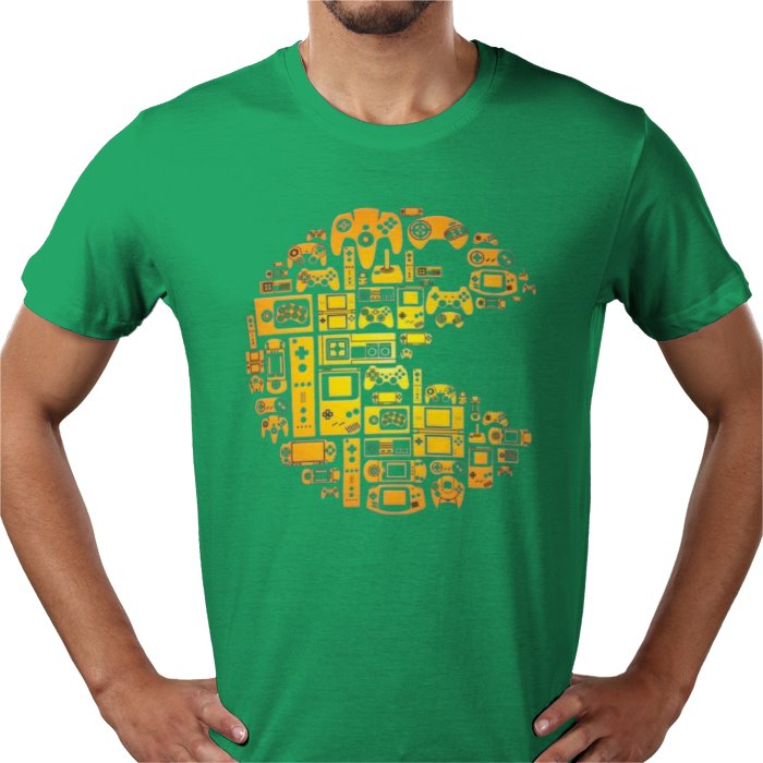 Pac-Man Tech Collage T-Shirt