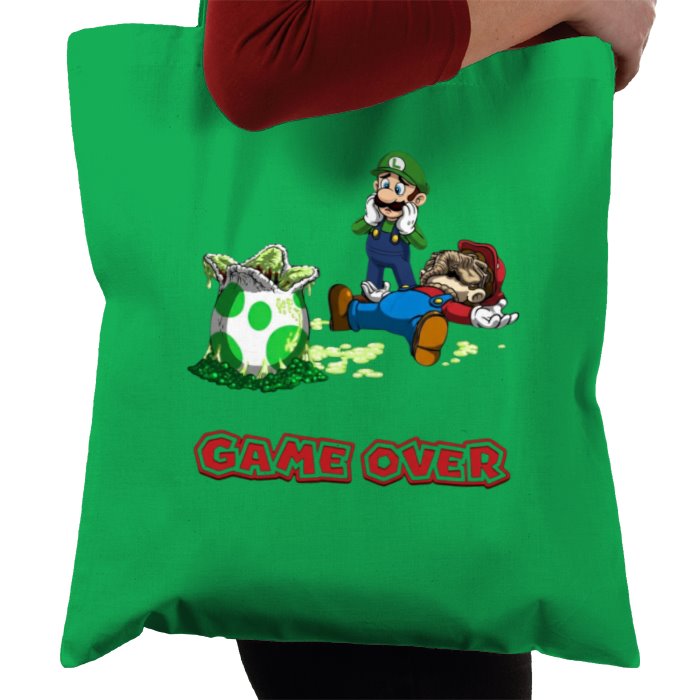 Super Mario Bro's x Aliens - Xeno Egg Game Over Tote Bag