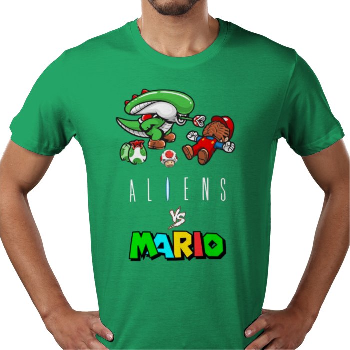 Super Mario x Aliens - Aliens Vs Mario T-shirt