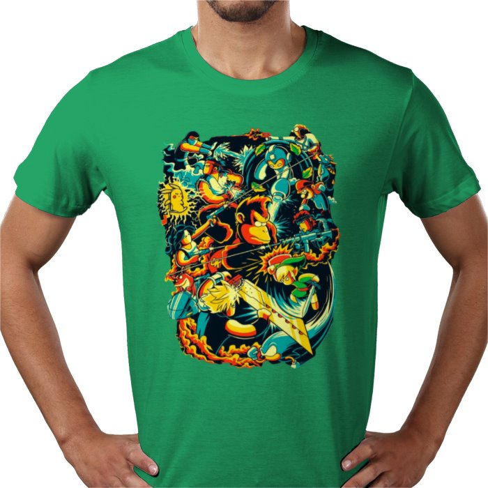 Retro Gamer Collage T-Shirt