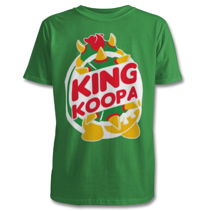 Super Mario Bro's & Burger King - King Koopa T-shirt