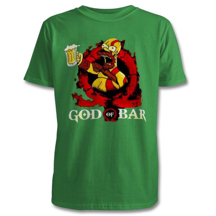 The Simpsons & God Of War - God Of Bar T-shirt