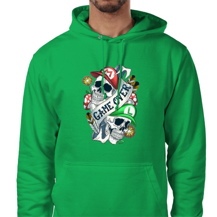 Super Mario - Game Over Tattoo Style Value Hoodie