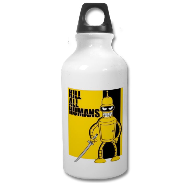 Futurama x Kill Bill - Kill All Humans Water Bottle