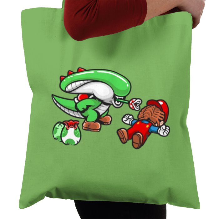 Super Mario Bro's & Alien - Xenomorph Bro's Tote Bag