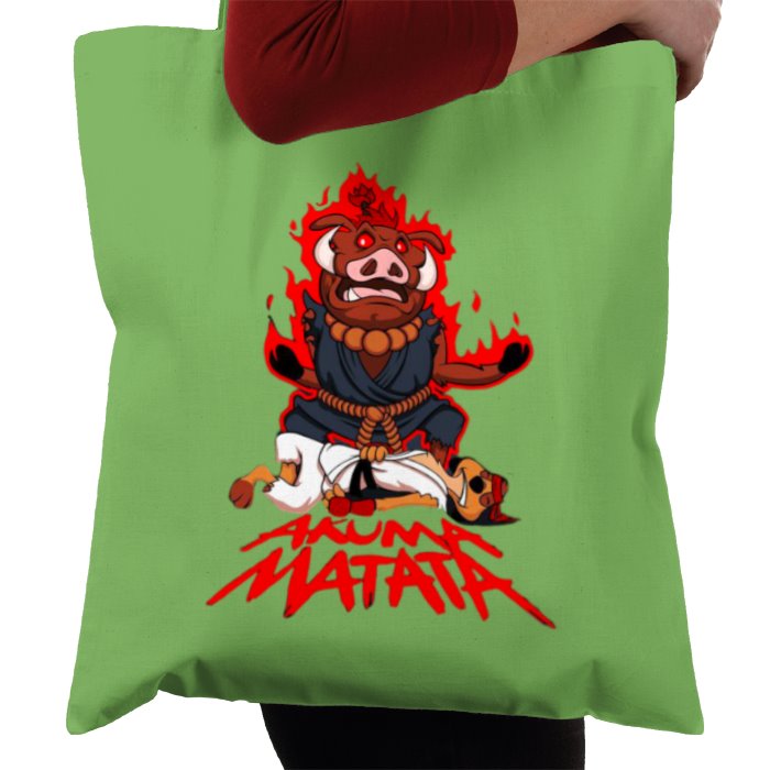 Timone & Pumba x Street Fighter - Akuma Mutata Tote Bag