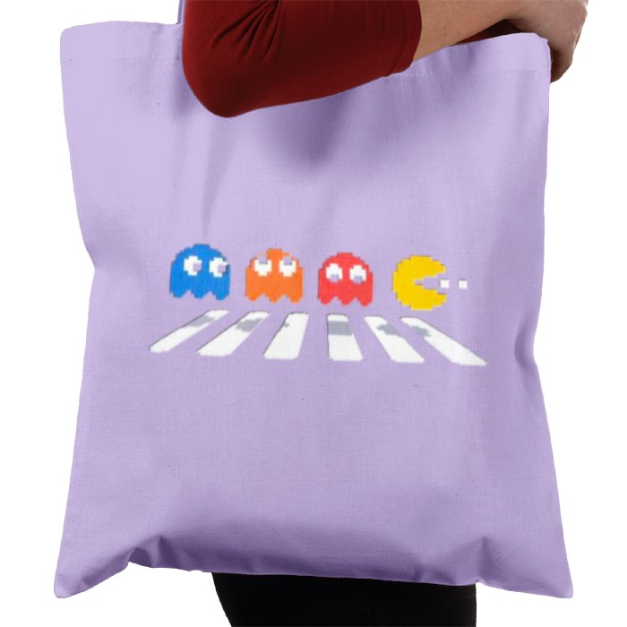 Pacman & The Beatles - Abby Road Tote Bag