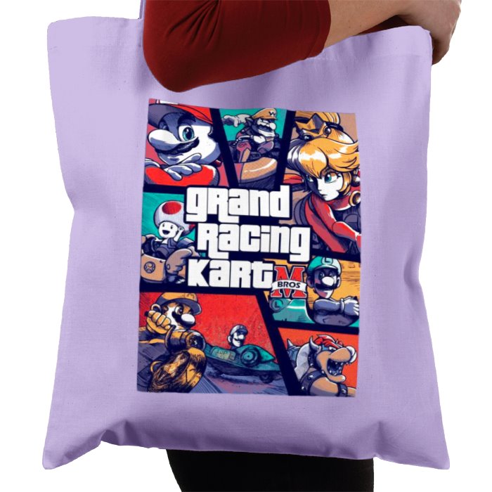 Mario Kart & Grand Theft Auto - Grand Kart Racing Tote Bag