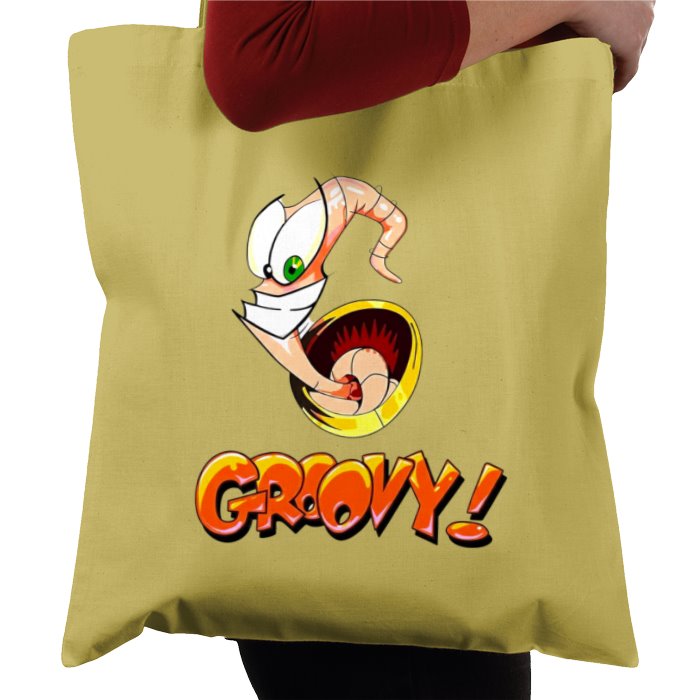 Earth Worm Jim - Groovy Tote Bag