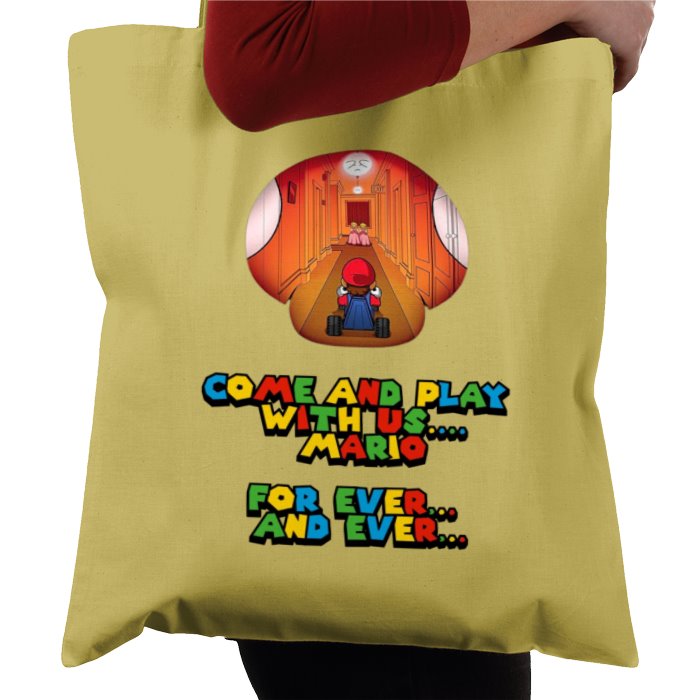 Super Mario Bro's x The Shining - Come Play With Us Mario Tote Bag