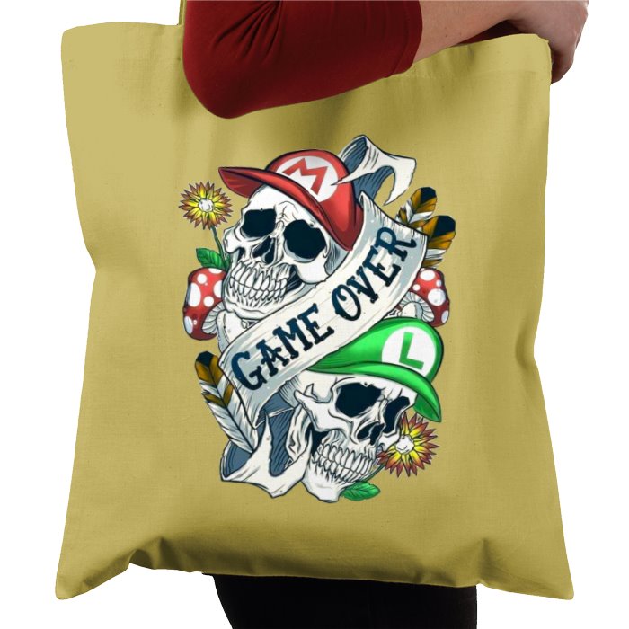 Super Mario Bro's - Game Over Tattoo Tote Bag