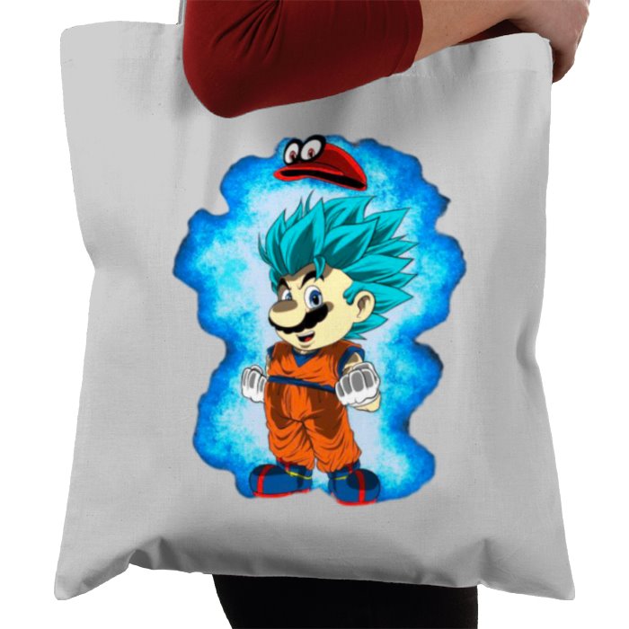 Dragonball Z & Super Mario Bro's - Saiyan Bro's Tote Bag