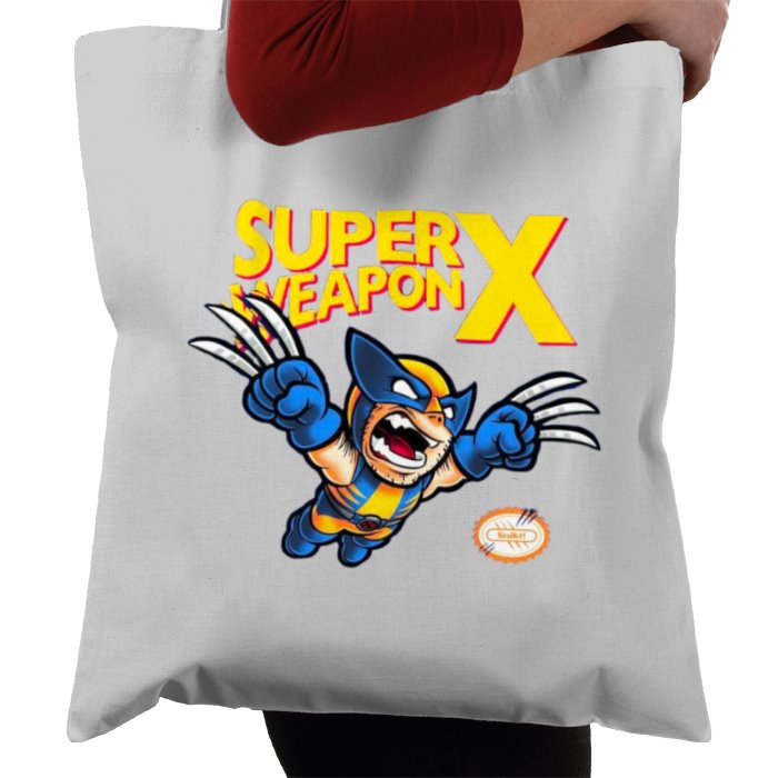 Super Mario Bro's & Wolverine - Super Weapon X Tote Bag