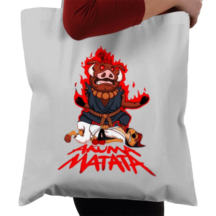 Timone & Pumba x Street Fighter - Akuma Mutata Tote Bag