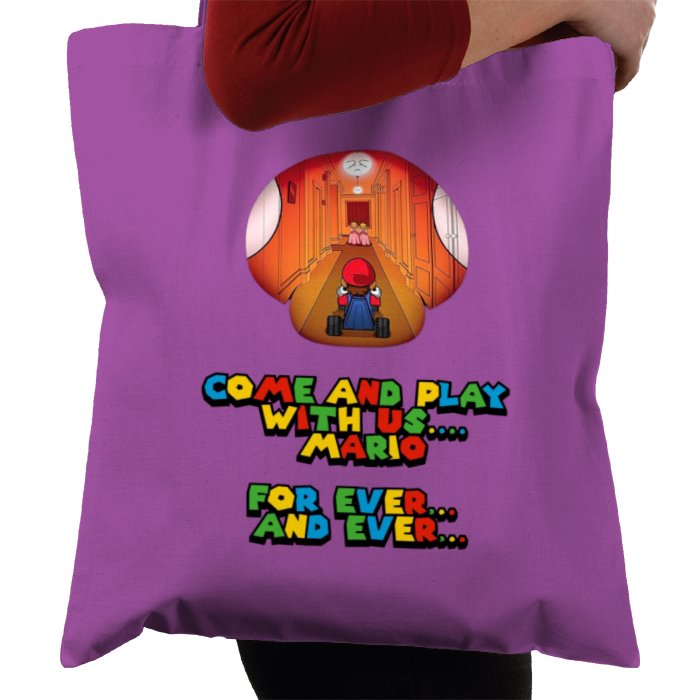 Super Mario Bro's x The Shining - Come Play With Us Mario Tote Bag