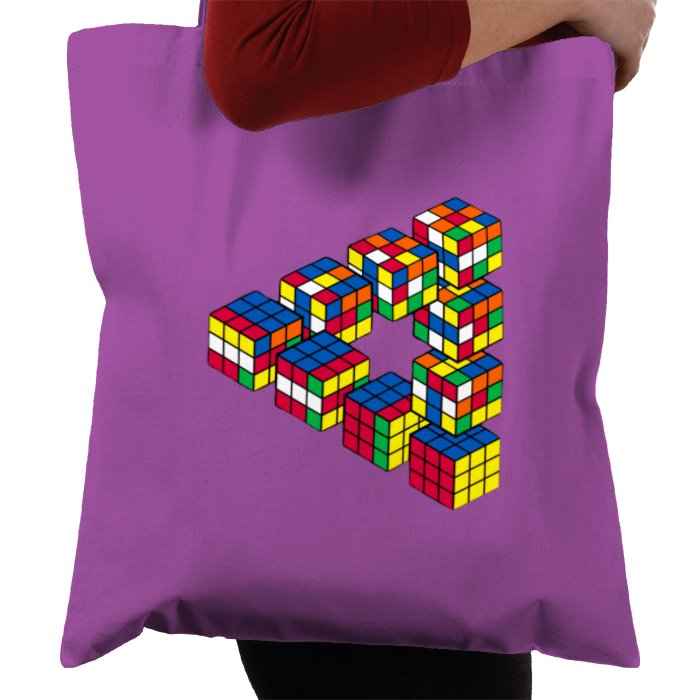 Rubik's Theme Tote Bag