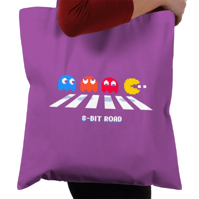 Pac-Man - 8 Bit Road Tote Bag