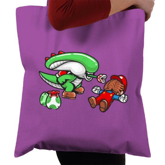 Super Mario Bro's & Alien - Xenomorph Bro's Tote Bag