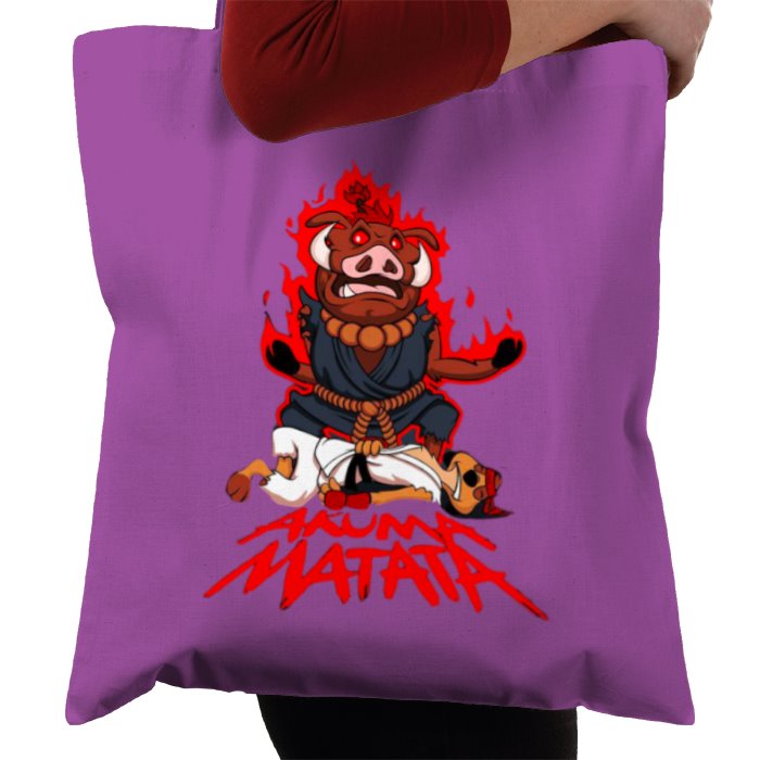 Timone & Pumba x Street Fighter - Akuma Mutata Tote Bag