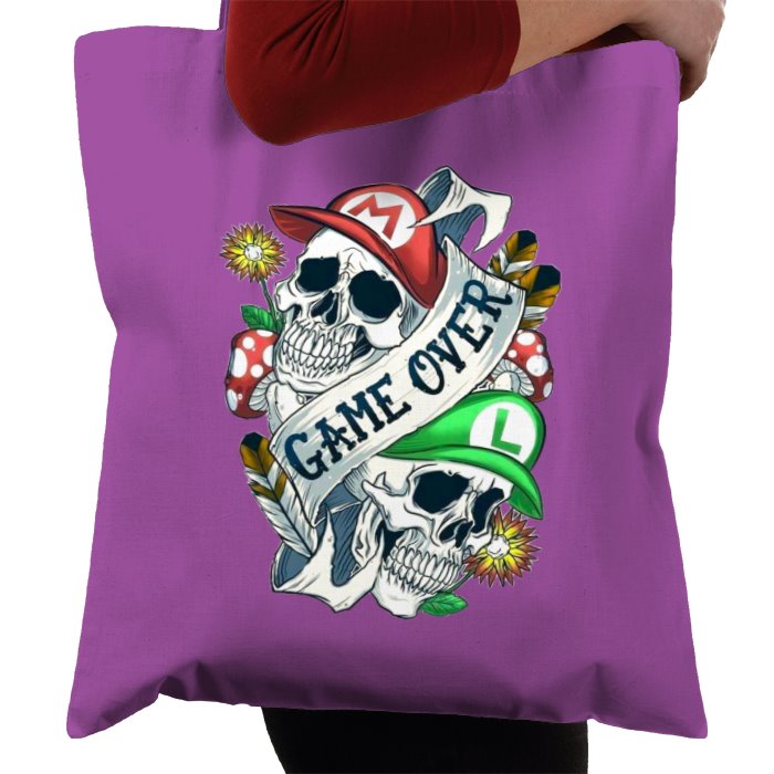 Super Mario Bro's - Game Over Tattoo Tote Bag