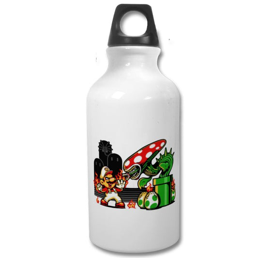 Super Mario Bro's & Alien - Mario Vs Alien Water Bottle