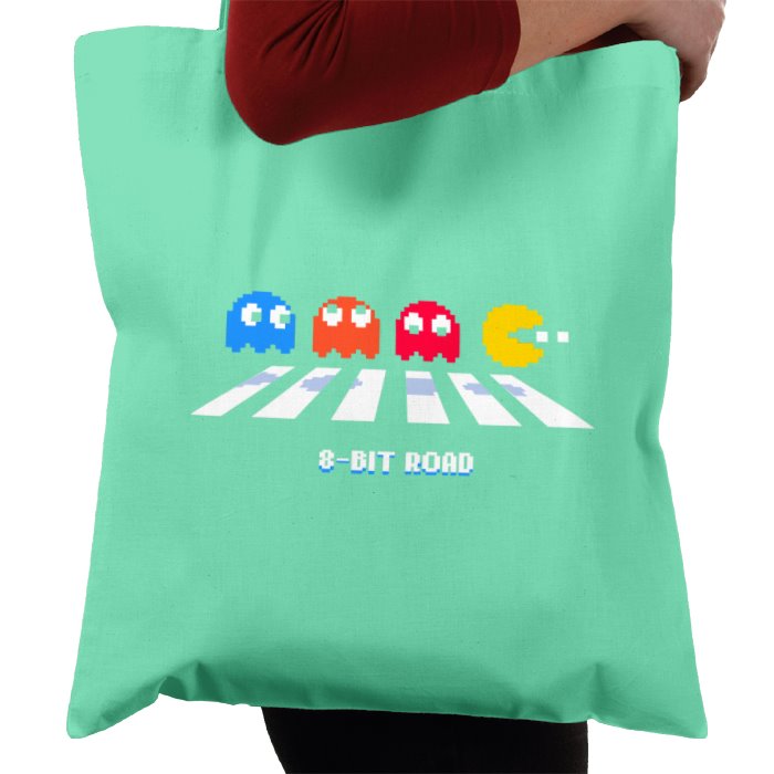 Pac-Man - 8 Bit Road Tote Bag