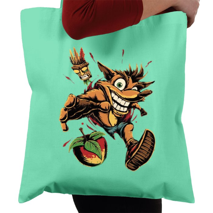 Crash Bandicoot Theme Tote Bag