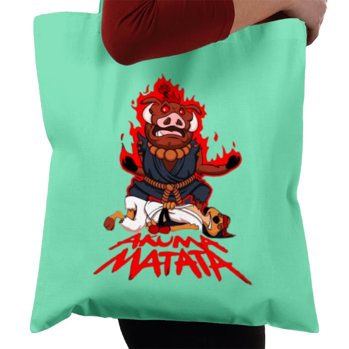 Timone & Pumba x Street Fighter - Akuma Mutata Tote Bag