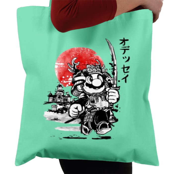 Super Mario Bro's - Samurai Mario Tote Bag