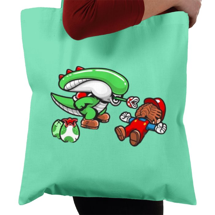 Super Mario Bro's & Alien - Xenomorph Bro's Tote Bag