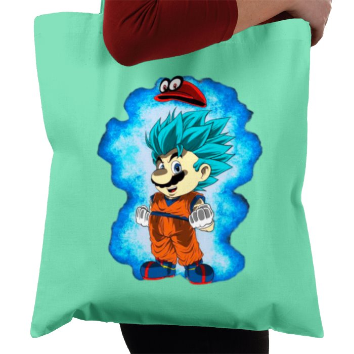 Dragonball Z & Super Mario Bro's - Saiyan Bro's Tote Bag