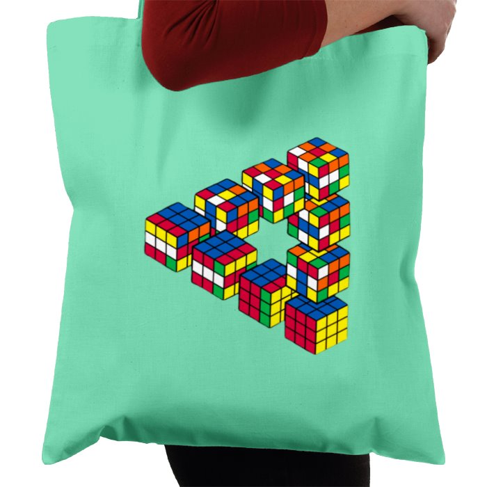 Rubik's Theme Tote Bag