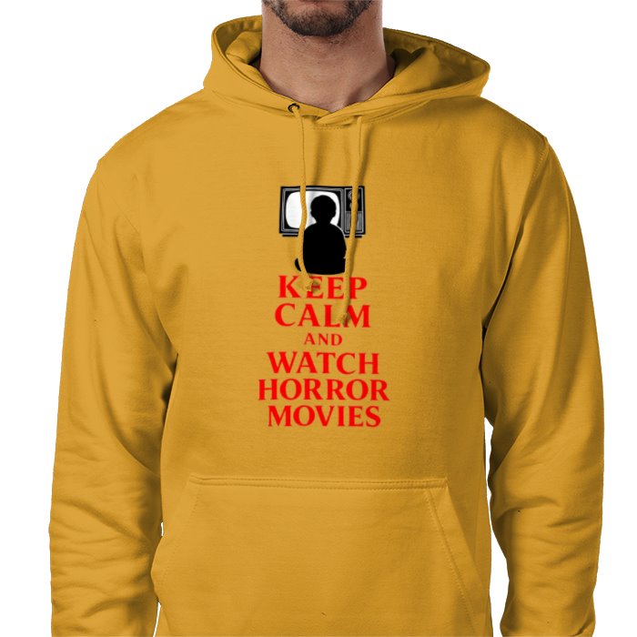 Keep Calm And Watch Horror Movies Pocket Hoodie
