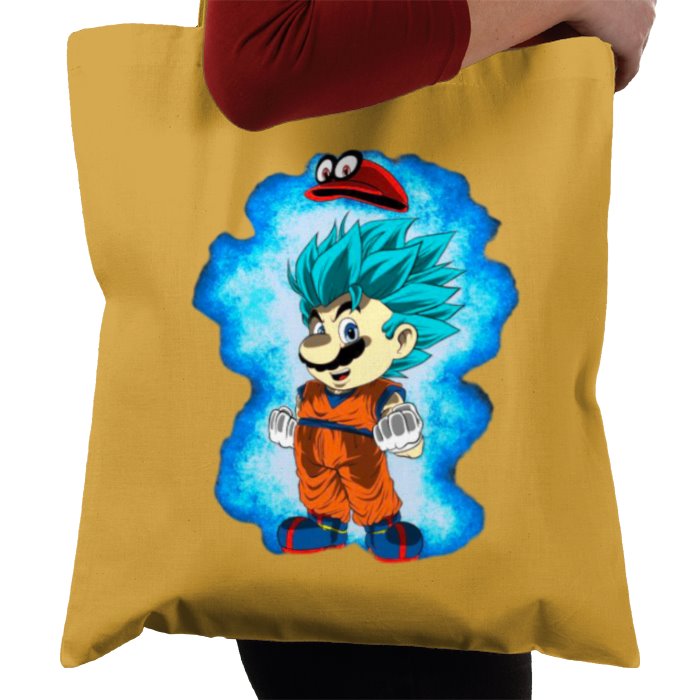 Dragonball Z & Super Mario Bro's - Saiyan Bro's Tote Bag