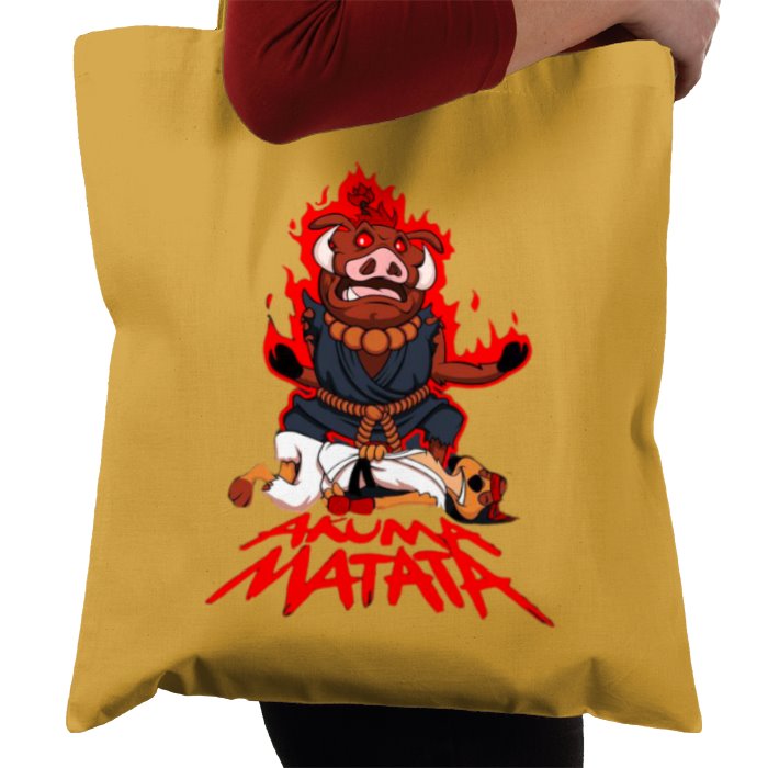 Timone & Pumba x Street Fighter - Akuma Mutata Tote Bag